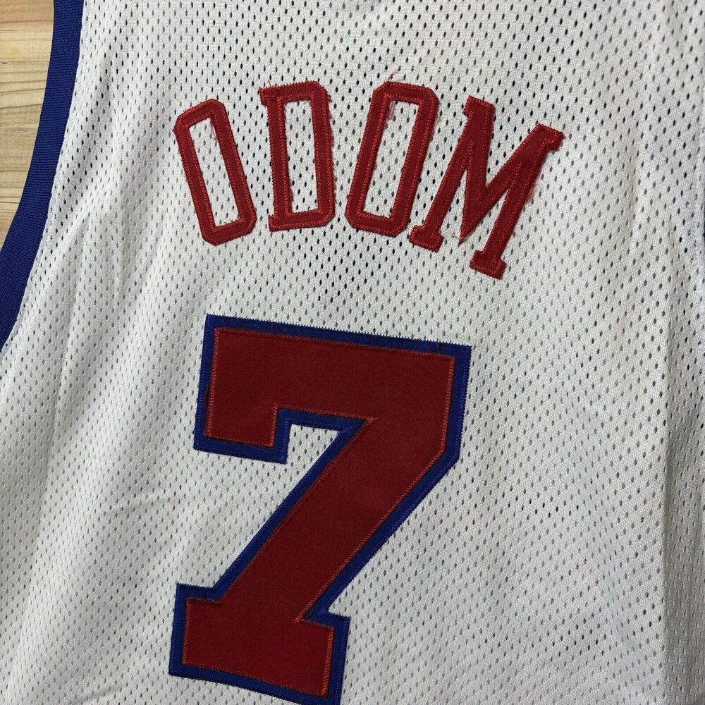 Vintage Champion Los Angeles Clippers Lamar Odom Sewn NBA Jersey Sz 56 Stitched - Picture 5 of 8